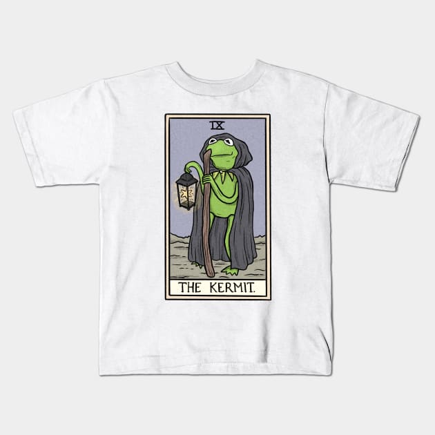 The Kermit Tarot Kids T-Shirt by Jewelia